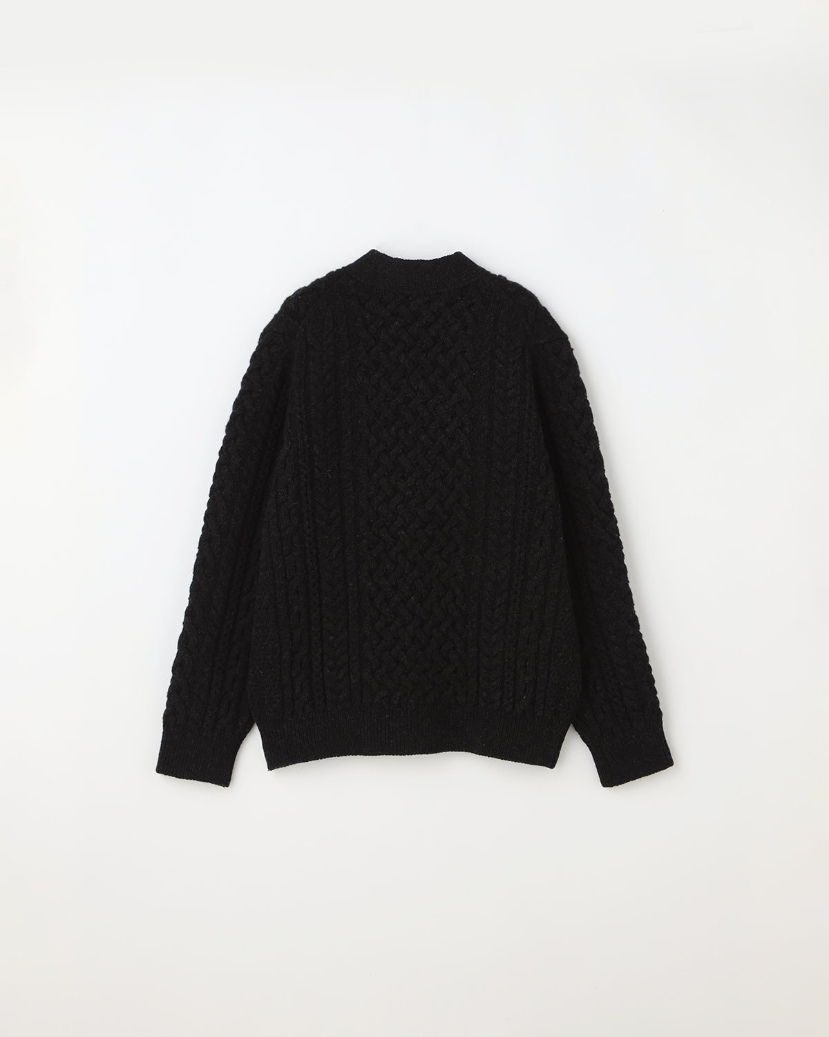 5Gアランカムバックウール Vネックカーディガン SL10W-956