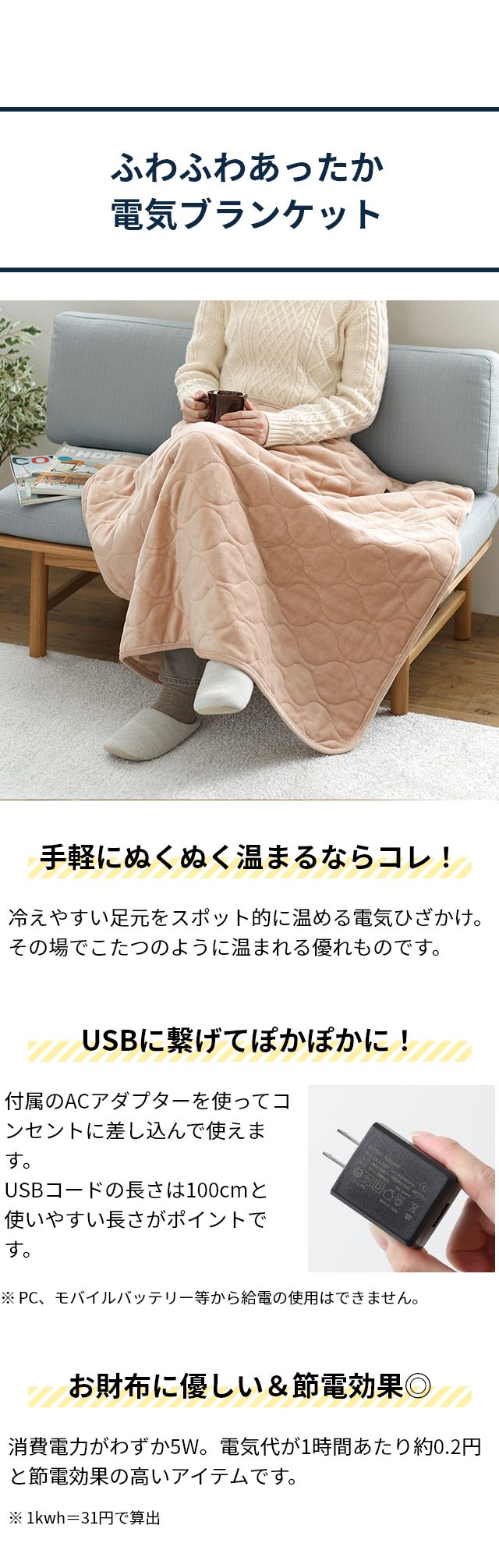 ゼンケン 電気ひざかけ 電気ひざかけ 低電力タイプ ZR-05LR 電気