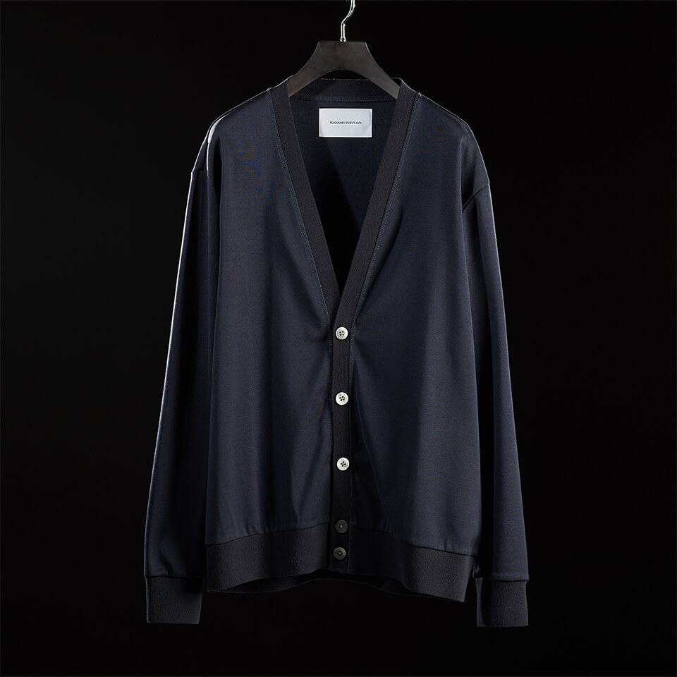 V-NECK CARDIGAN NAVY - 福山屋 - MASAHARU FUKUYAMA PRODUCE
