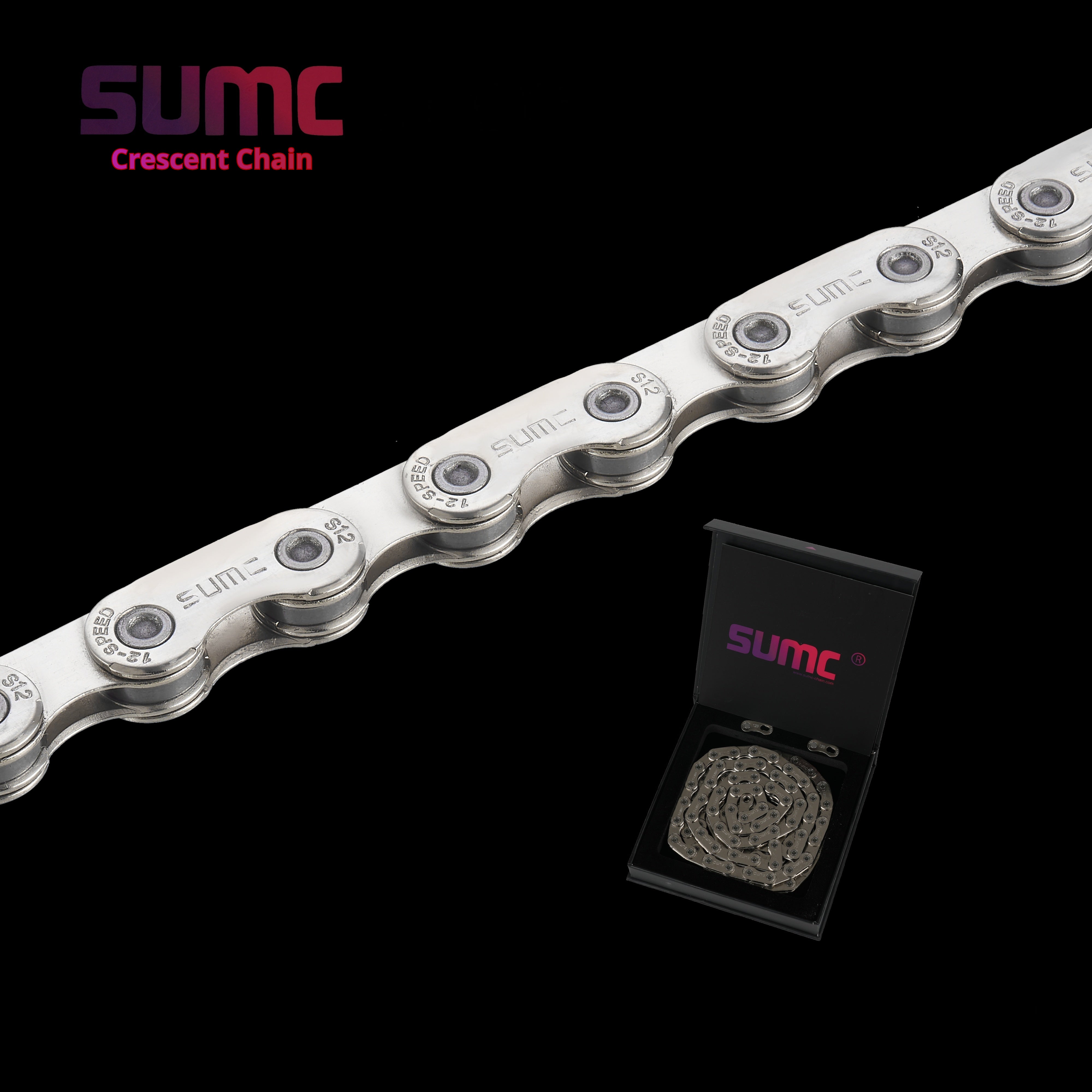 SUMC 12-Speed Crescent Chainring – S12PRO~291g / S12ELPRO~280g / S12SL
