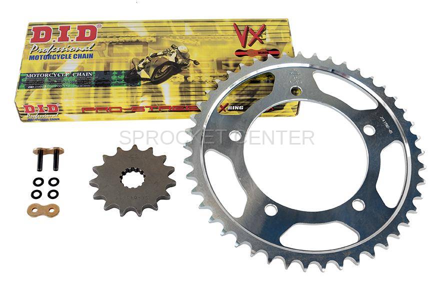 530 Chain Kit - JT Brand Steel Sprocket Set with Choice of X'ring