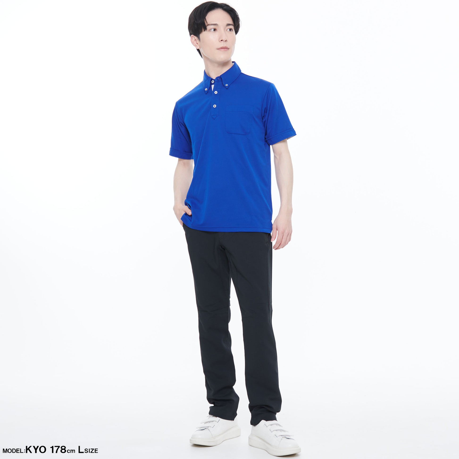 汗ジミ防止半袖ポロシャツ】 サービス向けユニフォーム 汗を素早く吸収