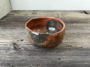 骨董水妖｜仁阿弥道八赤茶碗