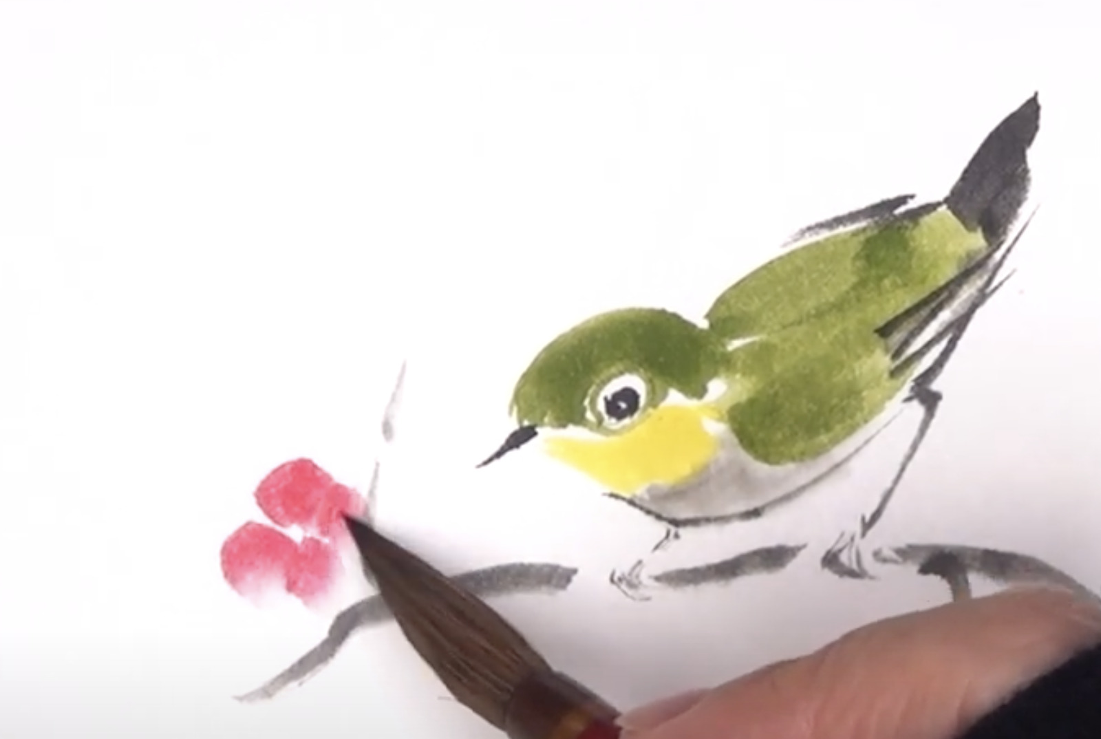 水墨画の動物】初心者が簡単に鳥を描く方法｜動画を使って解説 – BeBe