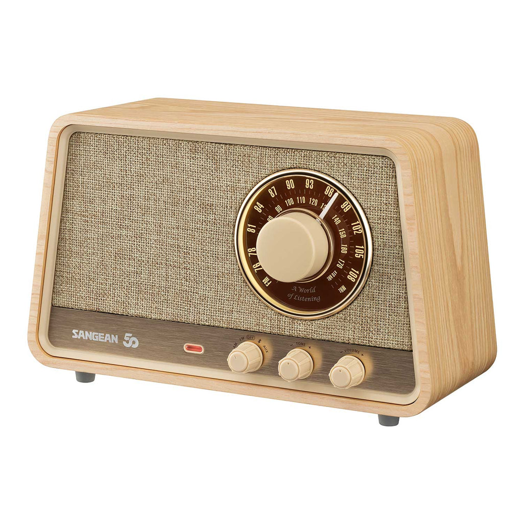 Sangean WR-101・AM/FM/apt X HD Bluetooth/AUX プレミアムウッド