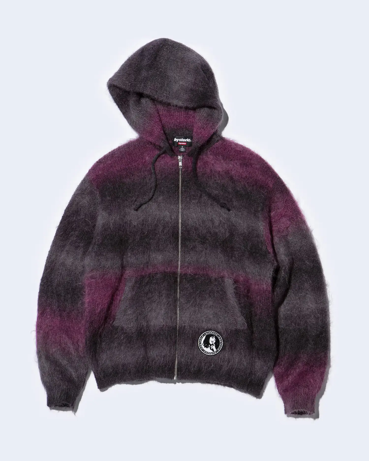 Supreme®/HYSTERIC GLAMOUR Mohair Zip Up Hooded Sweater | Supreme 24fw