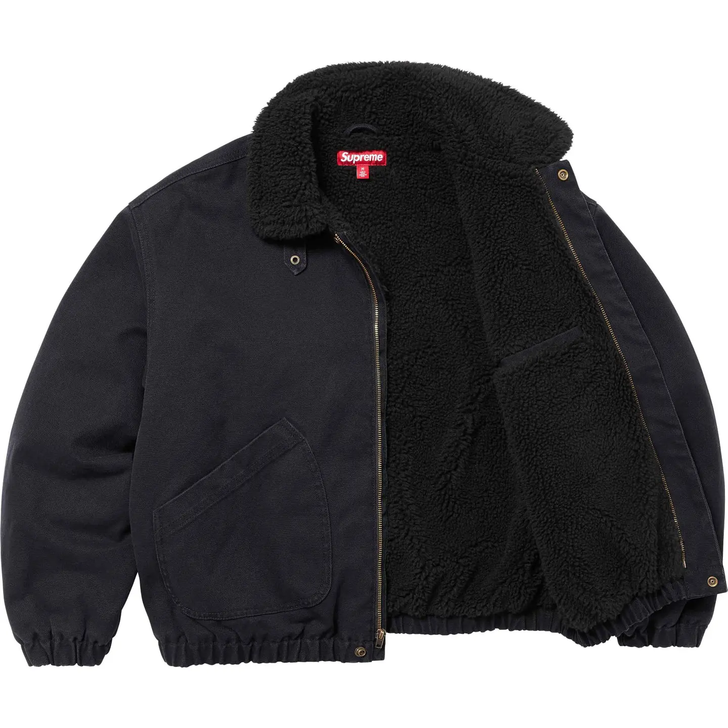 Faux Shearling Lined Bomber Jacket | Supreme 24fw