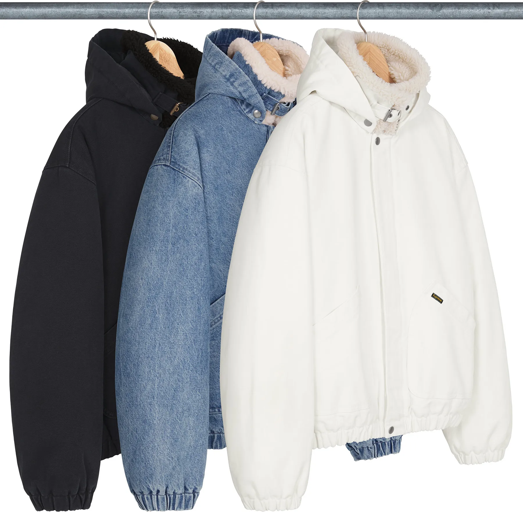 Faux Shearling Lined Bomber Jacket | Supreme 24fw