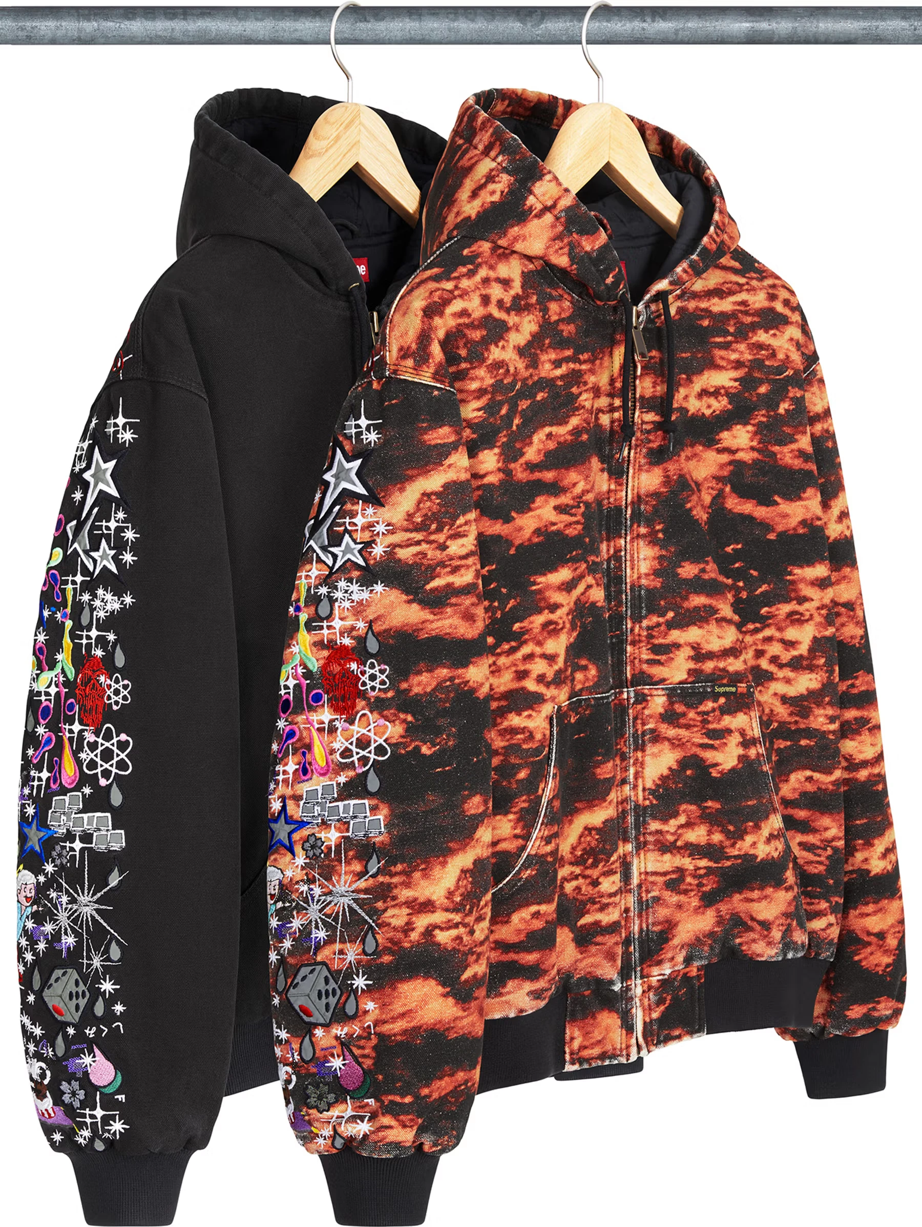 AOI Embroidered Hooded Work Jacket | Supreme 25ss