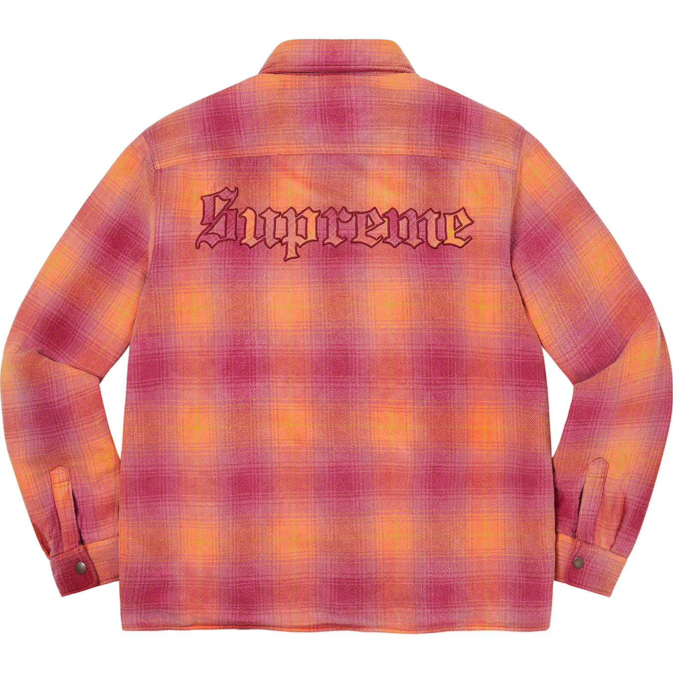 Faux Shearling Lined Flannel Shirt | Supreme 22fw