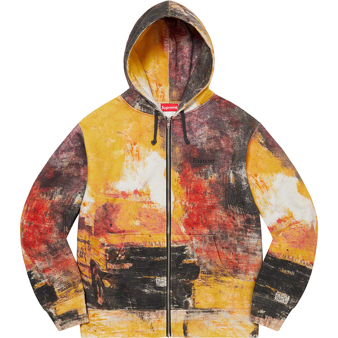 Fire Zip Up Hooded Sweatshirt | Supreme 22fw