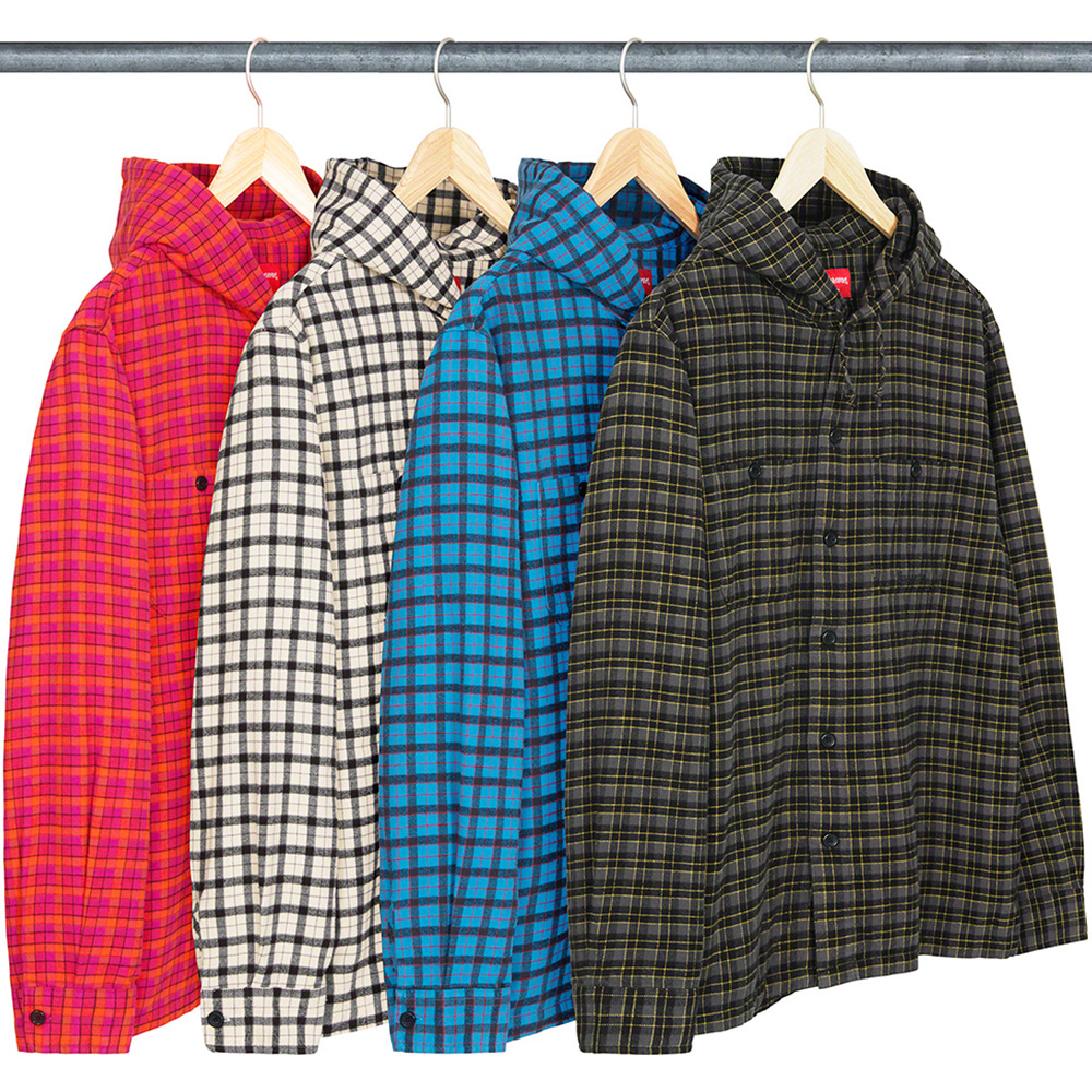Mini Plaid Hooded Shirt | Supreme 22ss