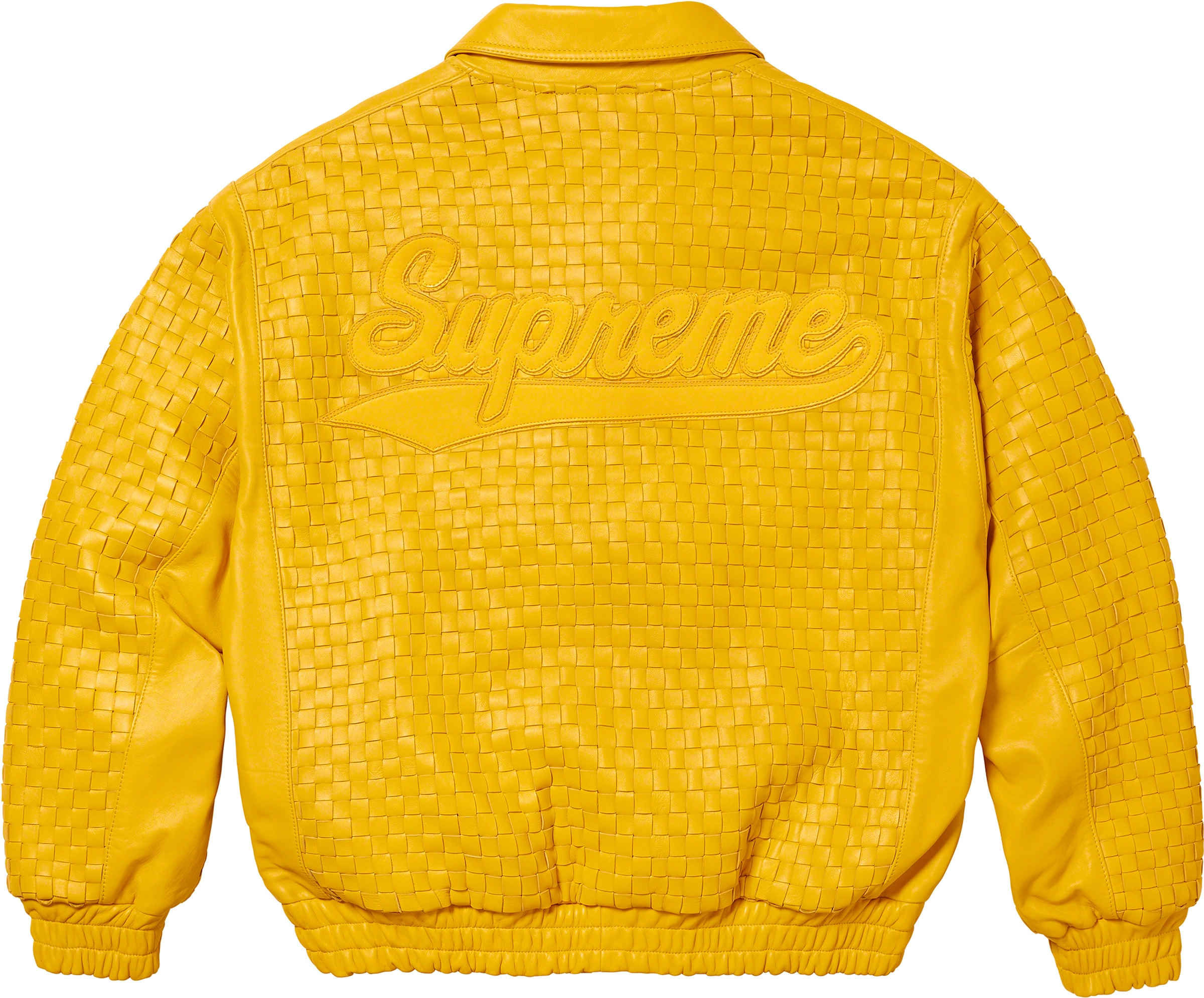 Woven Leather Varsity Jacket | Supreme 23fw