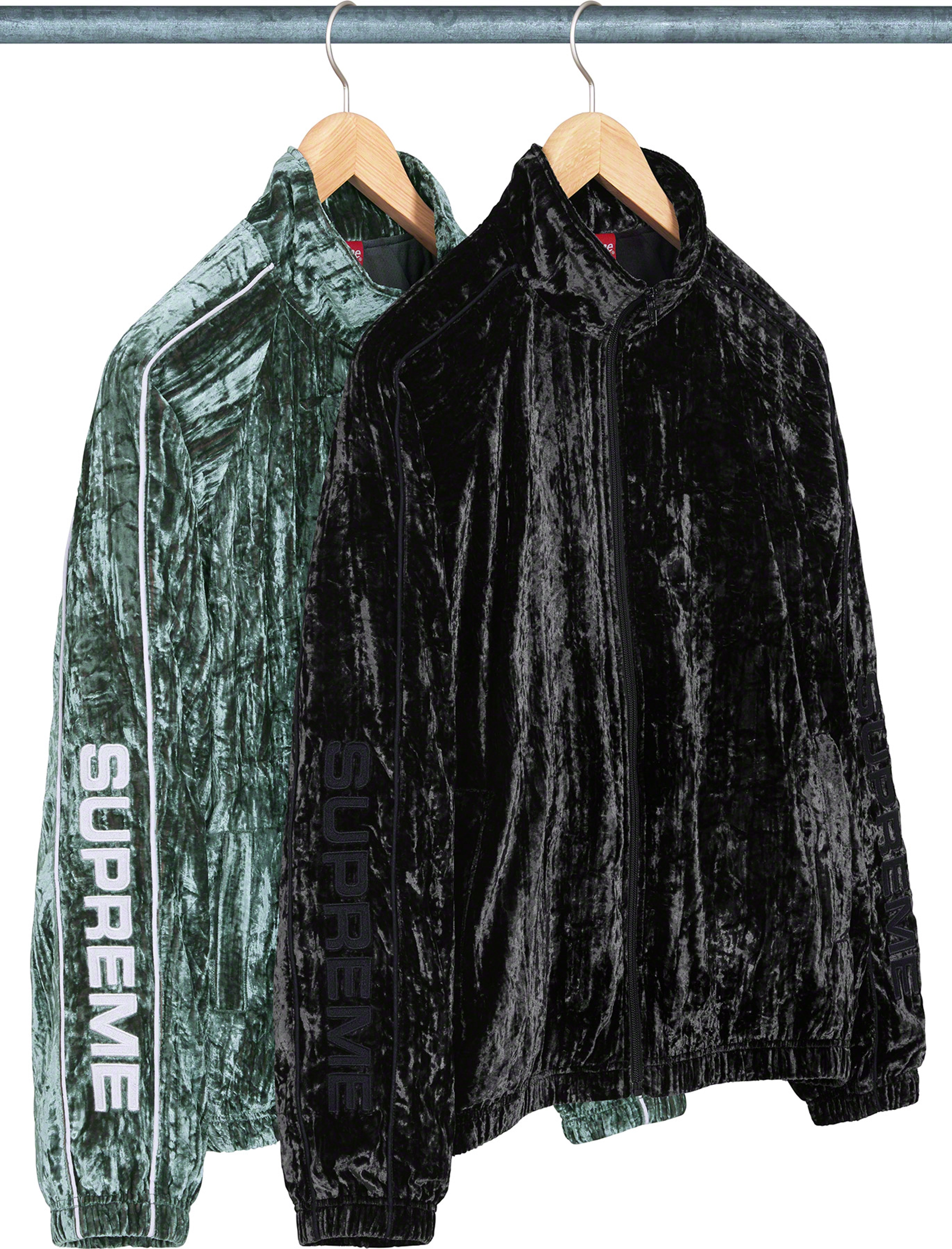 Crushed Velvet Track Jacket | Supreme 23fw