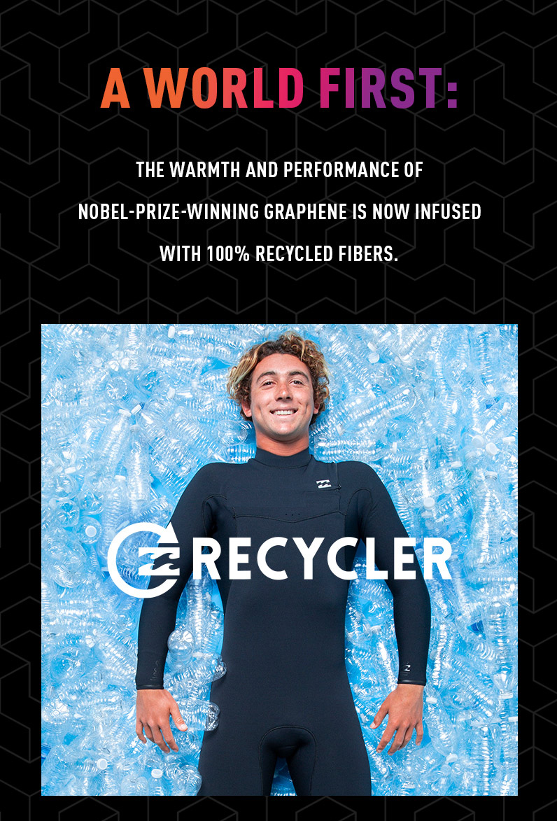 BILLABONGウエットスーツからノーベル賞技術を駆使したGraphene素材が