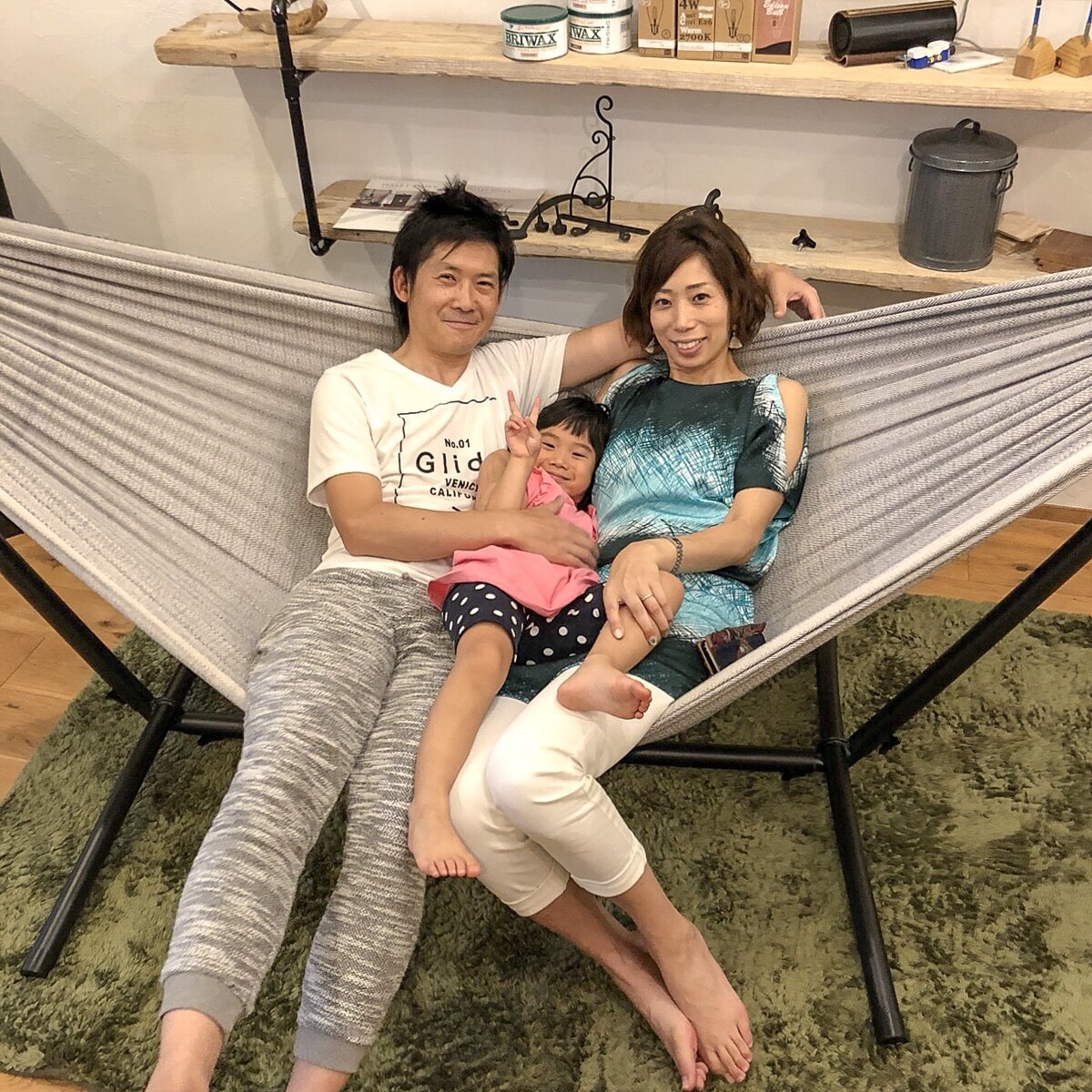 すさびハンモックショールーム試乗0622 | ハンモックとハンモック