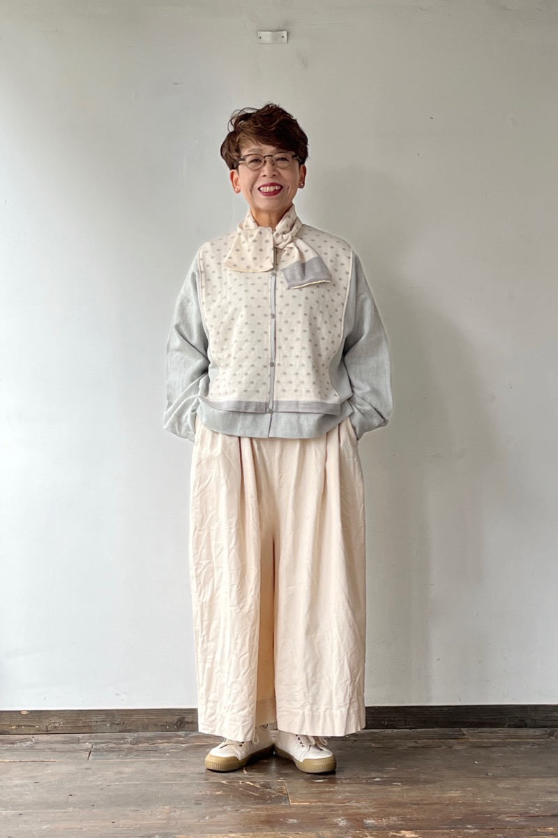 ゴーシュ コットンオックス ワイドキュロットパンツ - SUSCON + RUSTIC