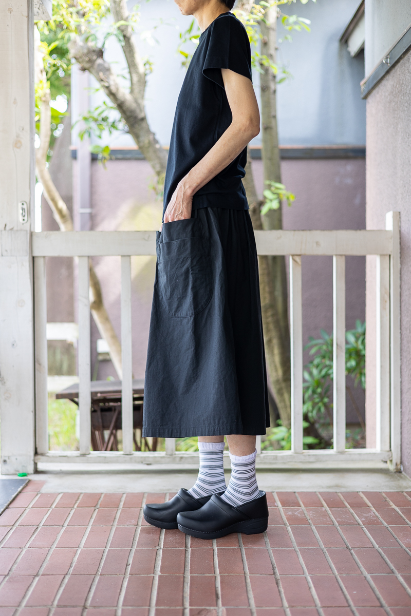 入荷を待ちわびて。homspun ダブルポケットギャザースカート – SUSCON