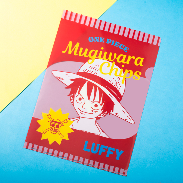 ワンピース】MUGIWARA CHIPS クリアファイル ルフィ: ステーショナリー