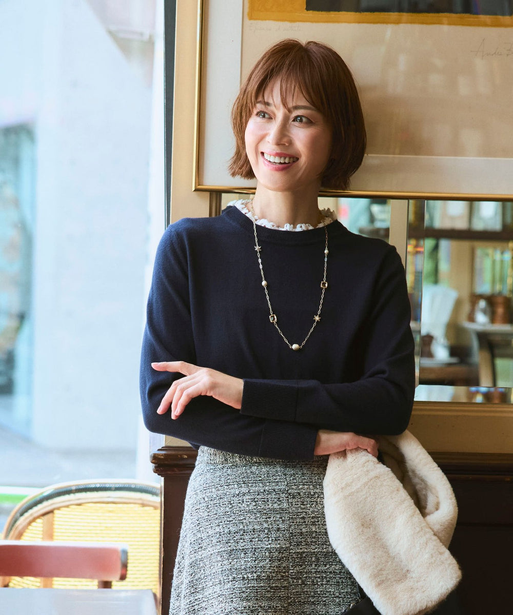 レース襟ニット(トップス)｜AMACA(アマカ)のファッション通販 - SANYO