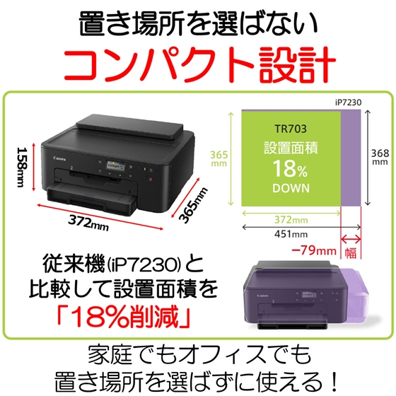 販売終了】インクジェットプリンター TR703:インクジェットプリンター