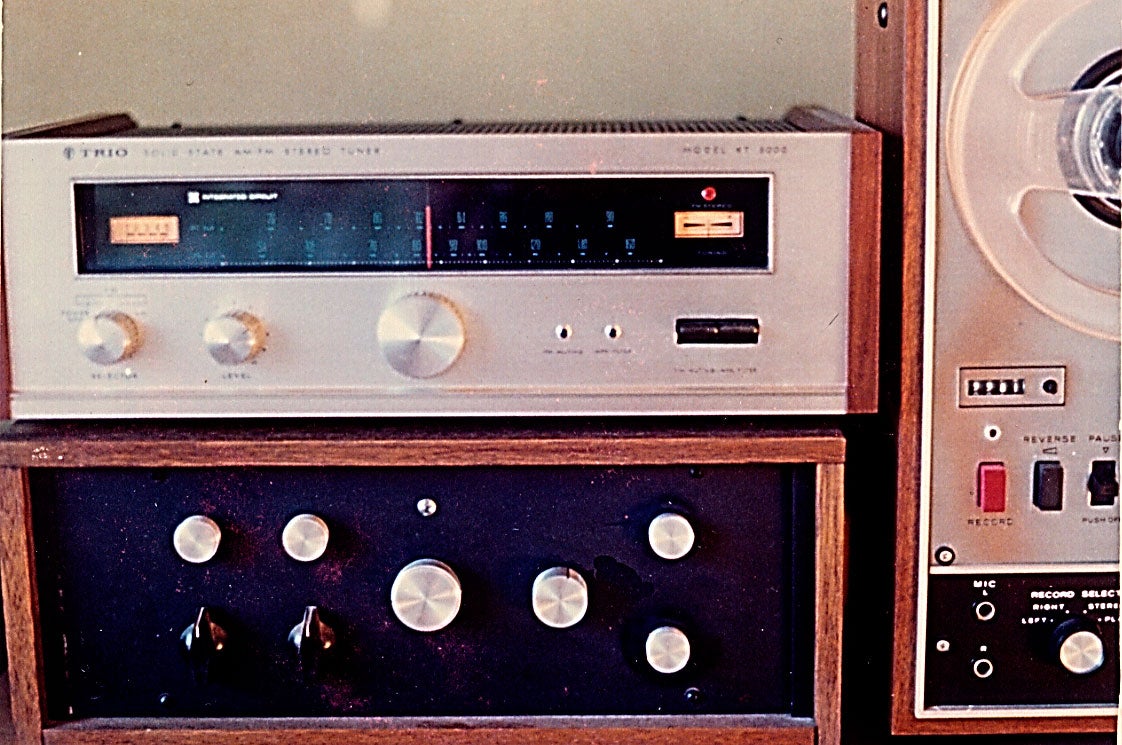 TRIO真空管FMチューナーFM-108 ジャンク品(よ35) TRIO真空管FM