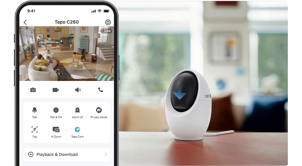 Tapo C260 | Pan/Tilt AI Home Security Wi-Fi Camera | TP-Link