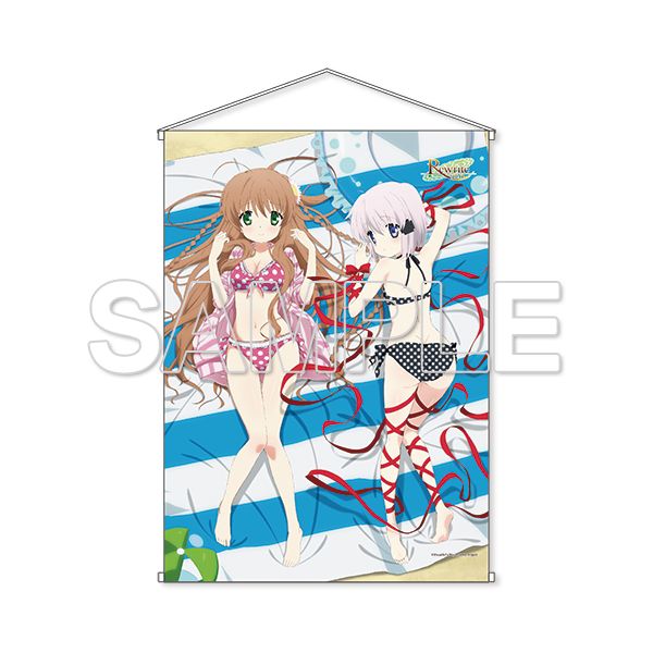 グッズ: Rewrite B2タペストリー 小鳥＆篝 BEACH 【2016年11月出荷予定