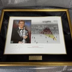 ベッカム 直筆サインアート マンチェスターユナイテッド ザ