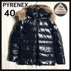 3544【2WAY・ファー付・40】ピレネックス ワッペンロゴ ダウン
