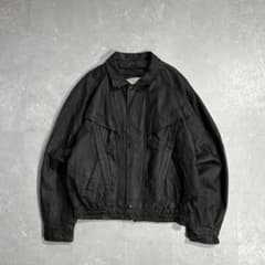 90s OLD レザー ドリズラージャケット スウィングトップ 本革 刺繍