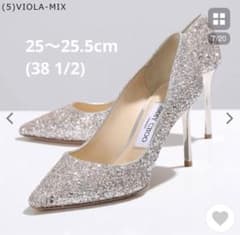 M*i様 ジミーチュウ JIMMYCHOO グリッターパンプス ヒール8cm 3 - メルカリ