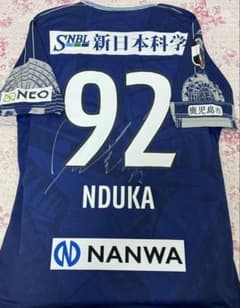 鹿児島ユナイテッドFC ンドカ チャールス 直筆サイン ユニフォーム