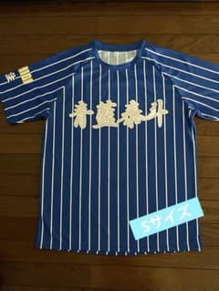 青藍泰斗高校 応援ユニフォーム Sサイズ ブルーストライプ 栃木県優勝