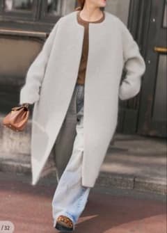 ネット完売品⭐︎Spick & Span美品⭐︎シャギーコクーンコート 38