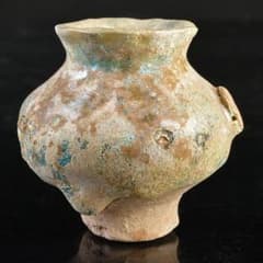 ペルシャ古陶器 緑釉銀化小壷 C R5928 - メルカリ