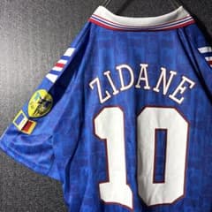 ☆ジダン】 古着 adidas フランス代表 サッカー レトロ ユニフォーム