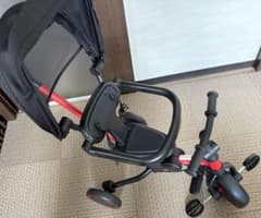 美品〕Bacany 三輪車 レッド×ブラック 幼児用自転車 多機能 - メルカリ