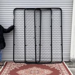 アメリカンフェンス 3枚◾️黒ブラック180cm x 90cm ガレージ