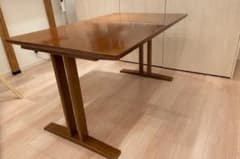 カリモク60 ｜ダイニングテーブル130 2本脚 天然木 ｜たのメル便