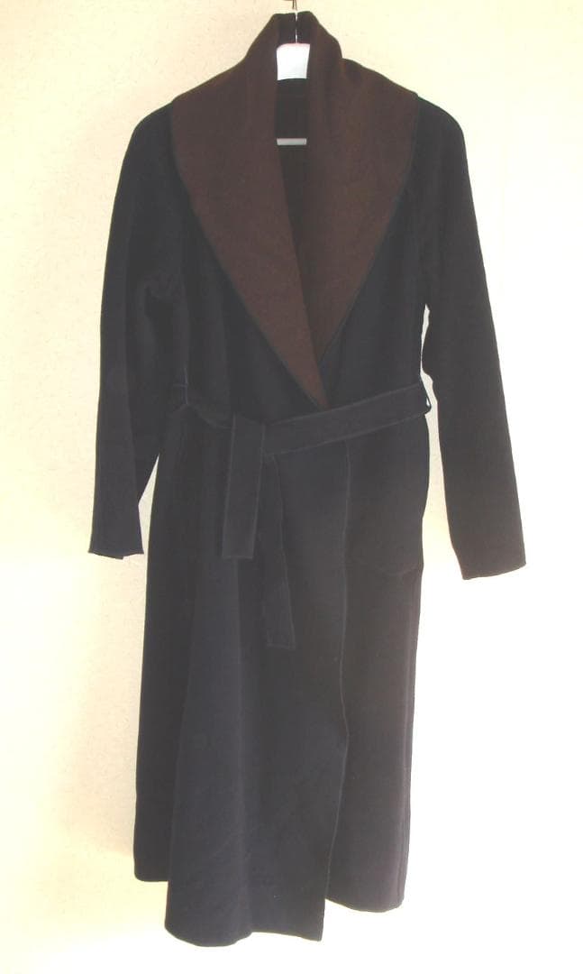 FENDI フェンディ リバーシブル ロングコート ネイビー/ブラウン 中古・古着通販】FENDI (フェンディ) ミンクファー ダブルポケット