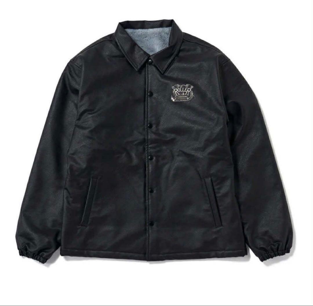 ROLLER FAKE LEATHER COACH JACKET XL 最安値 - メルカリ