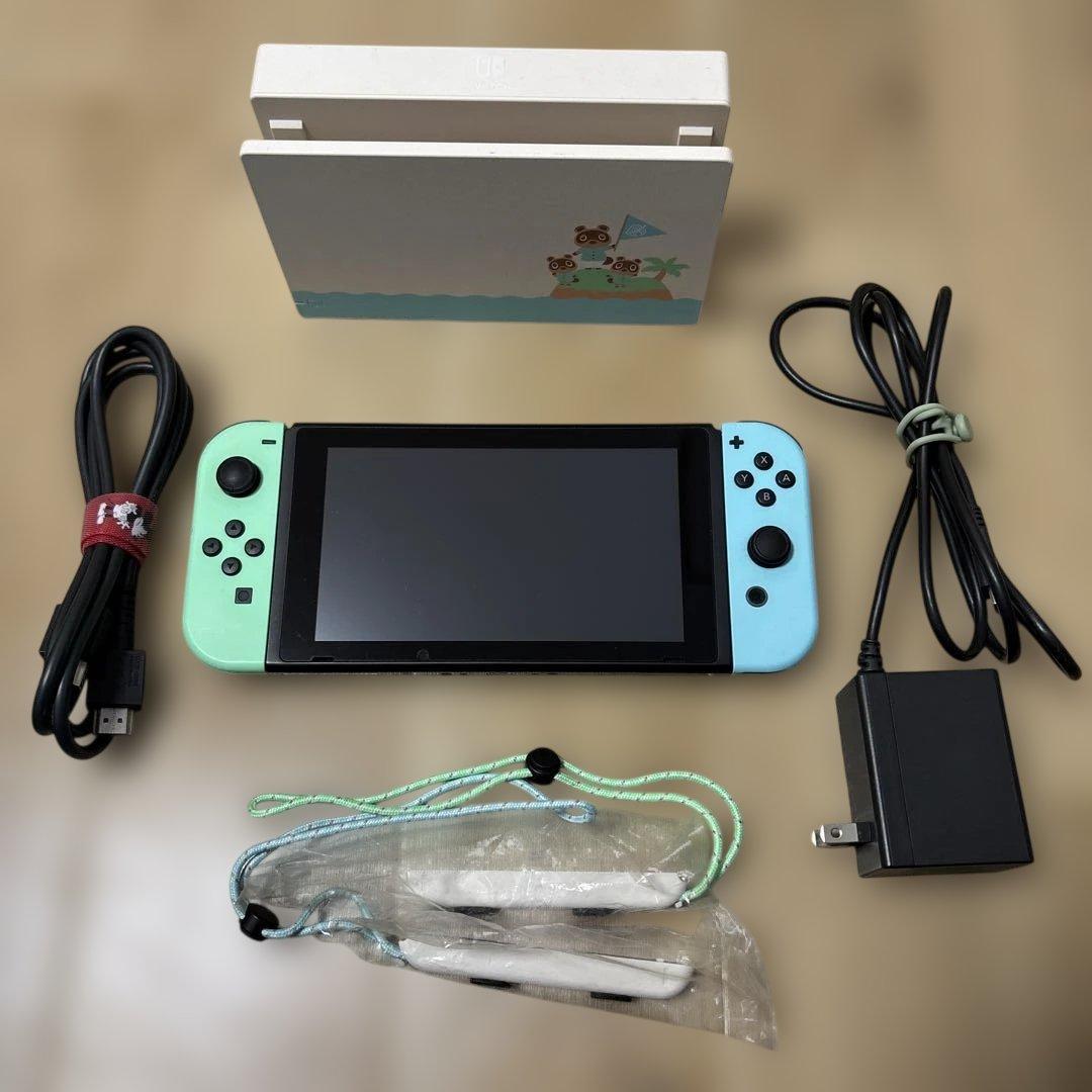 Nintendo Switch 本体　あつまれどうぶつの森（特別デザイン） あつまれ どうぶつの森」特別デザインのSwitch本体セットとキャリング