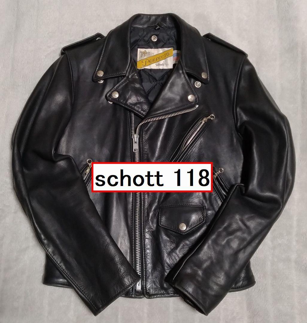 LOT118】schott ダブルライダース（36） - メルカリ