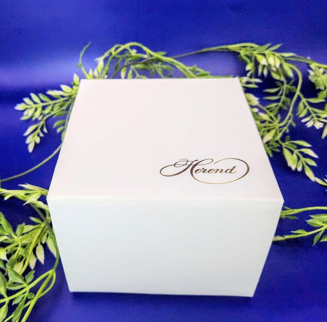 ヘレンド【未使用箱入】ボンボニエール小物入《インドの華ターコイズ》〘マンダリン〙