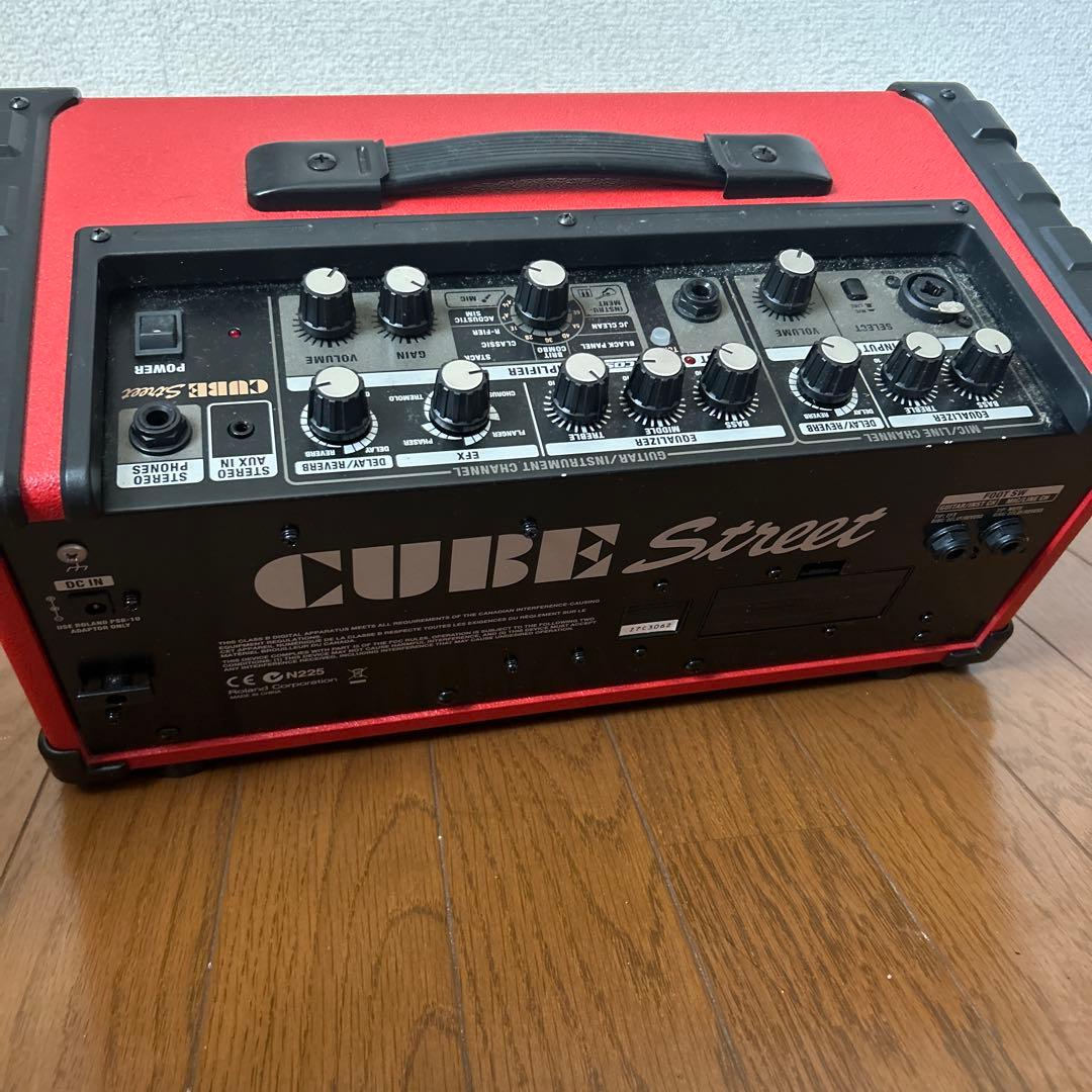 Roland CUBE Street アンプ 赤 アダプター付 - メルカリ