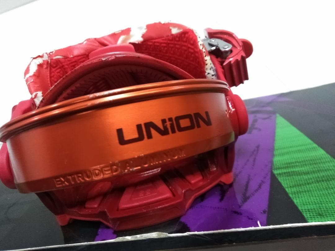 ローム ポスターマニア 155cm + ユニオン M/Lサイズ スノーボード