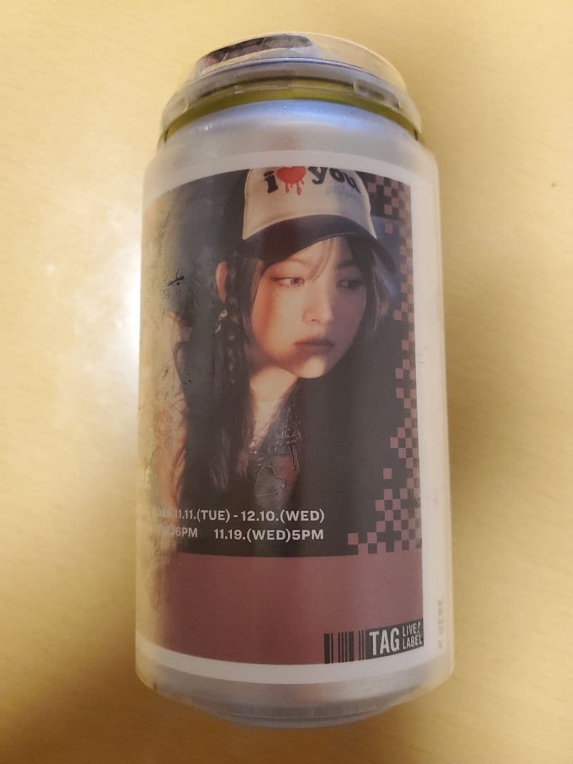LE SSERAFIM オリジナルラベル缶 HONG EUNCHAE - メルカリ