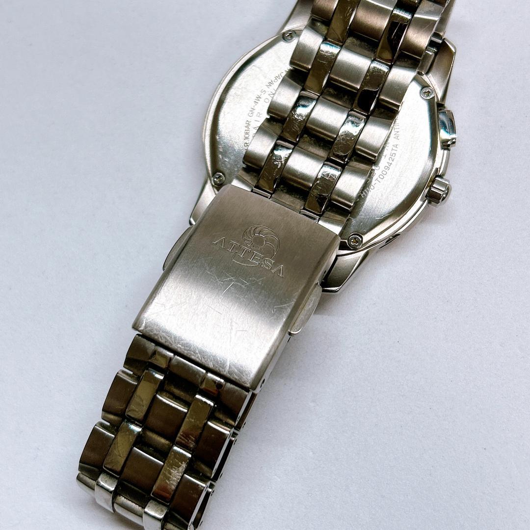 本日終了】 シチズン アテッサ メンズ 電波時計 H110-T009425TA