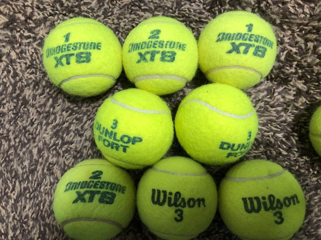 テニスボール 8個セット DUNLOP BRIDGESTONE WILSON - メルカリ
